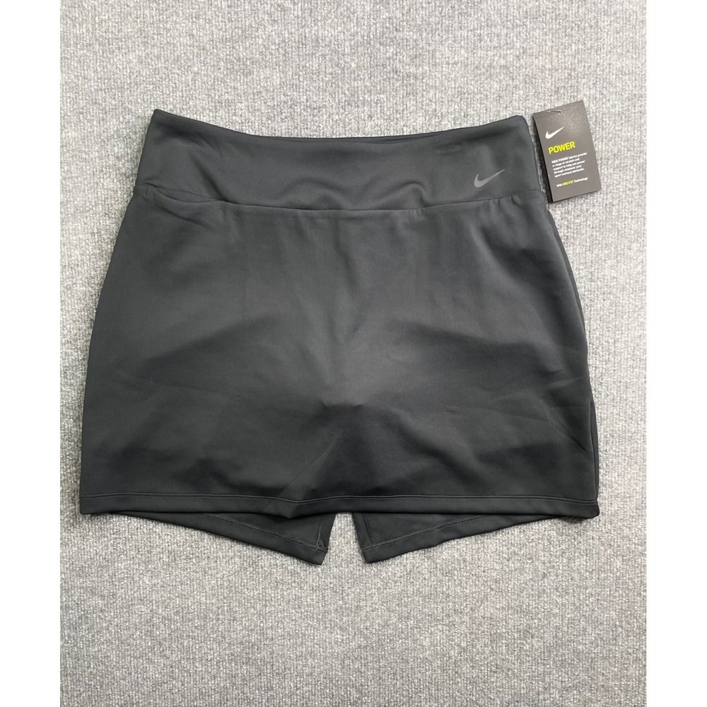 Nike Golf Skort Womens Large Black Dri-FIT Victory‎ AV3648-010 NEW